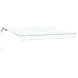 Retractable Awning White 350 x 200 cm Polyester, Aluminium