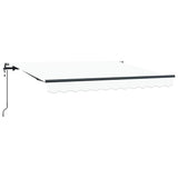 Retractable Awning White 350 x 200 cm Polyester, Aluminium