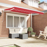 Retractable Awning Red 350x200 cm Fabric