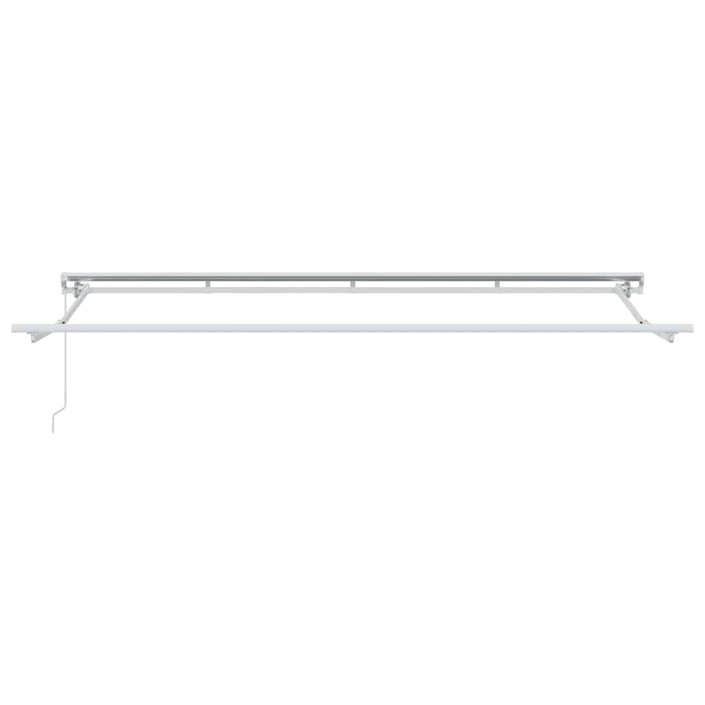 Retractable Awning Manual Blue and White 400x200 cm Fabric