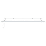 Retractable Awning Manual Blue and White 400x200 cm Fabric