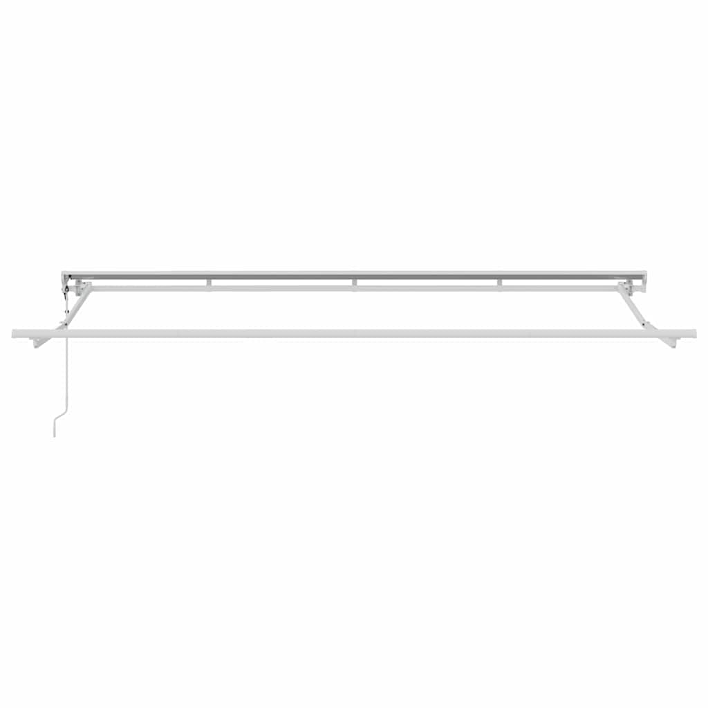 Retractable Awning Manual Blue and White 400x200 cm Fabric