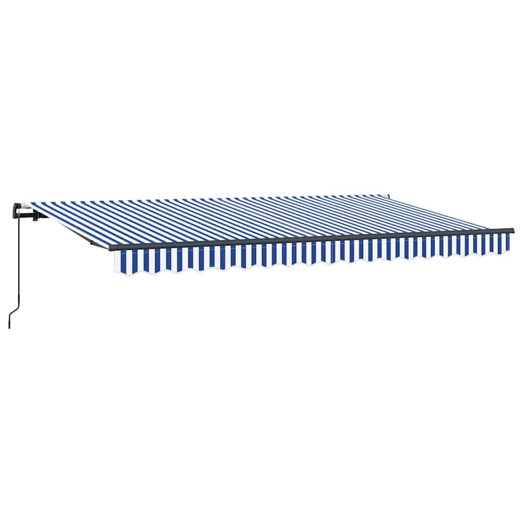 Retractable Awning Blue, White 400 x 200 cm