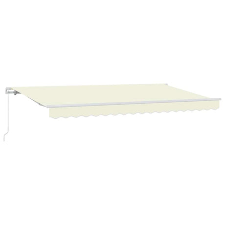 Retractable Awning Cream 400 x 200 cm Polyester, Aluminium