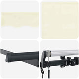 Retractable Awning Cream 400 x 200 cm Polyester, Aluminium