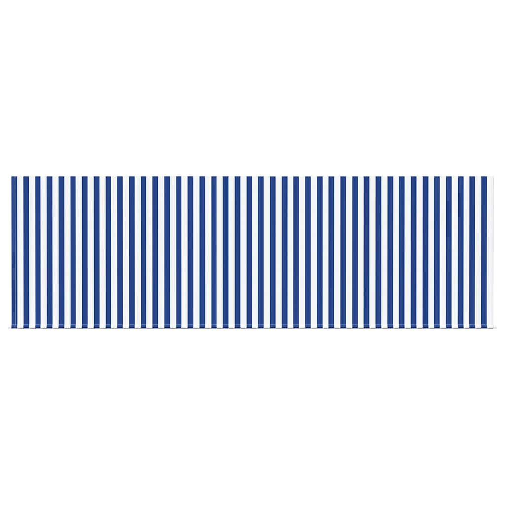 Retractable Awning Striped Blue and white 400 x 200 cm Fabric