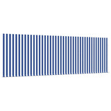Retractable Awning Manual Blue and White 400 x 200 cm Fabric