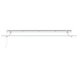 Retractable Awning Manual Blue and White 400 x 200 cm Fabric