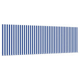 Retractable Awning Manual Blue and white 400 x 200 cm Fabric