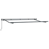 Retractable Awning Manual Blue and white 400 x 200 cm Fabric