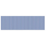 Retractable Awning Manual Blue and white 400 x 200 cm Fabric