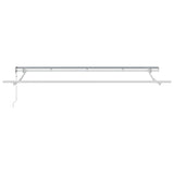 Retractable Awning Manual Blue and white 400 x 200 cm Fabric