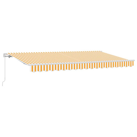 Retractable Awning Yellow, White 400 x 200 cm