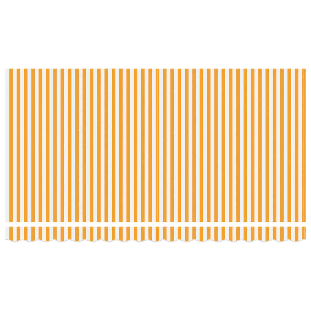 Retractable Awning Yellow, White 400 x 200 cm