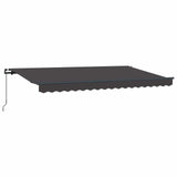 Retractable Awning Manual Anthracite 400 x 200 cm Fabric