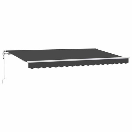 Retractable Awning Anthracite 400 x 200 cm Polyester, Aluminium