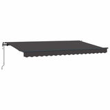Retractable Awning Anthracite 400 x 200 cm Polyester, Aluminium