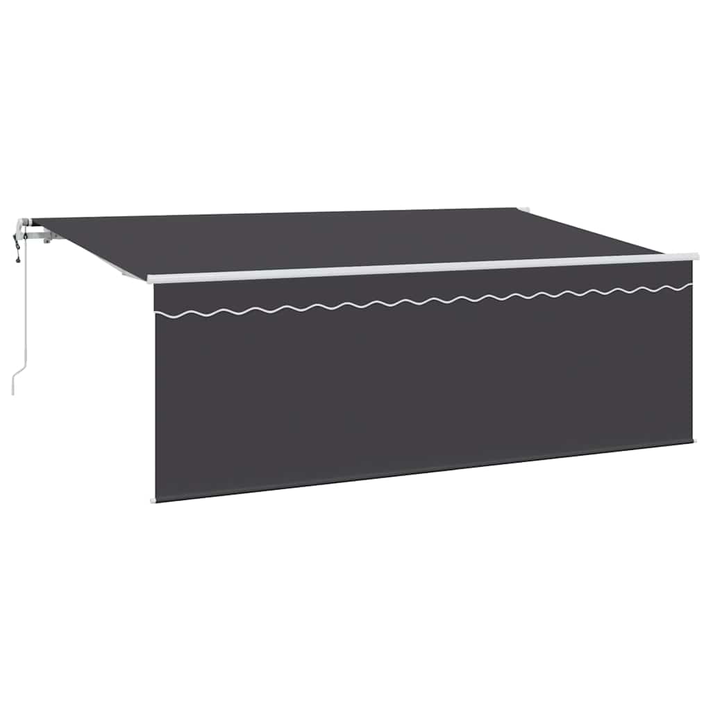 Retractable Awning Anthracite 400 x 200 cm Fabric