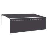 Retractable Awning Anthracite 400 x 200 cm Fabric