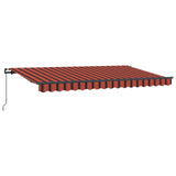 Retractable Awning Manual Orange 400 x 200 cm Fabric