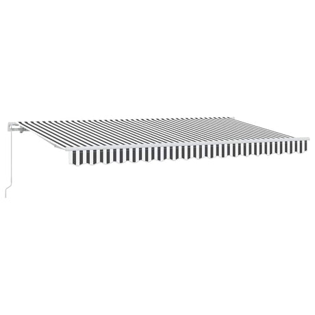 Retractable Awning Anthracite, White 400 x 200 cm