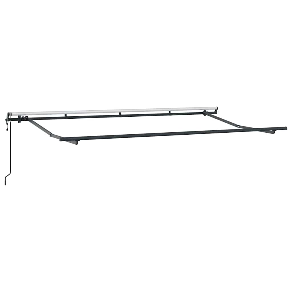Retractable Awning Anthracite, White 400 x 200 cm