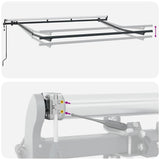 Retractable Awning Anthracite, White 400 x 200 cm