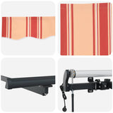 Retractable Awning Multicolour 400 x 200 cm