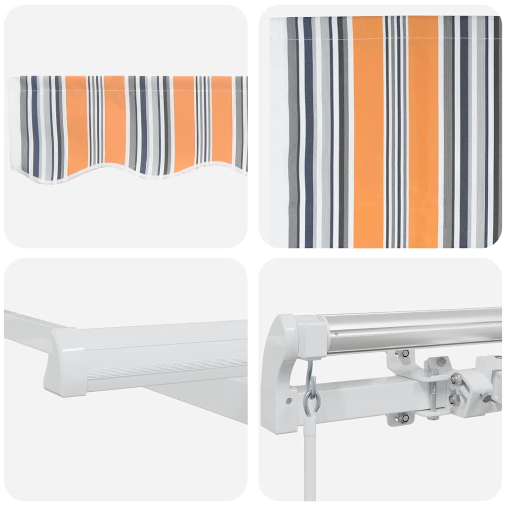 Retractable Awning Multicolour 400 x 200 cm