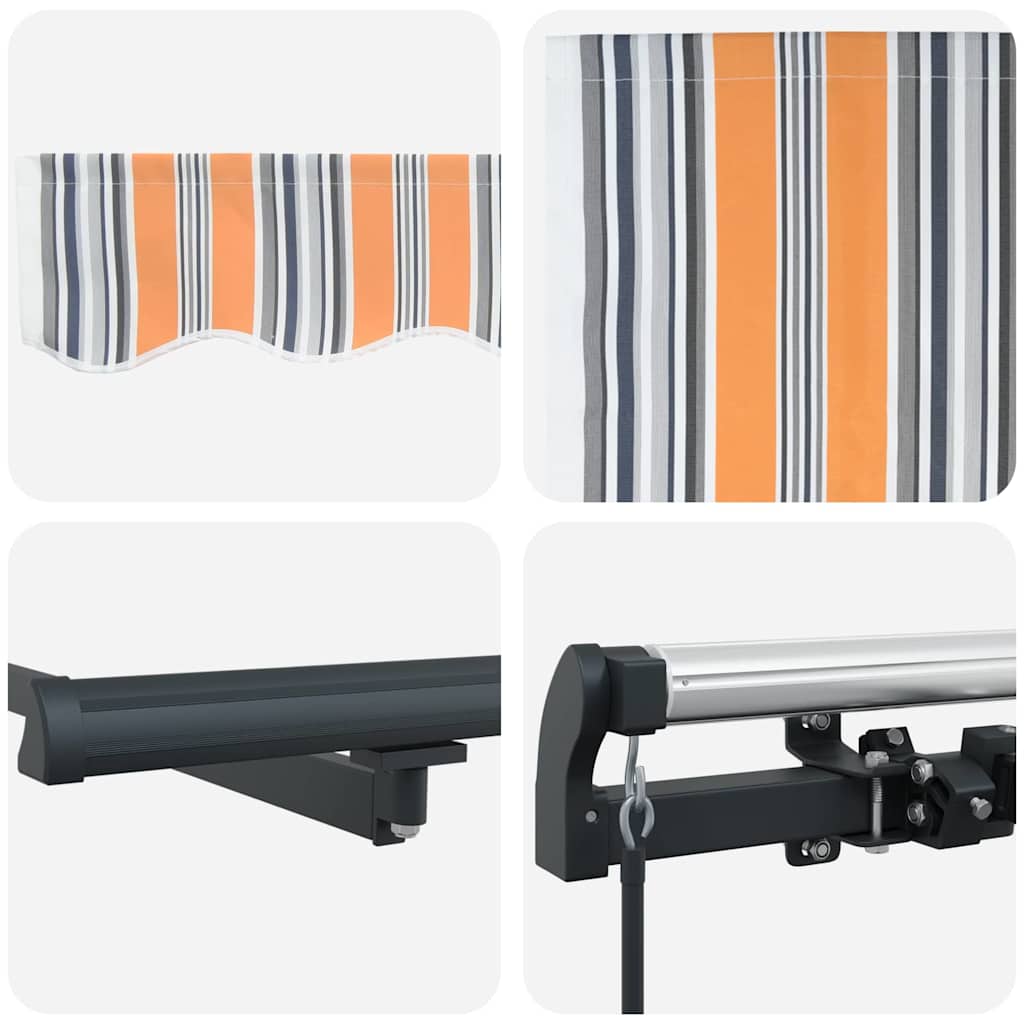 Retractable Awning Multicolour 400 x 200 cm