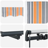 Retractable Awning Multicolour 400 x 200 cm