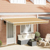 Retractable Awning Multicolour Stripe 400x200 cm Fabric