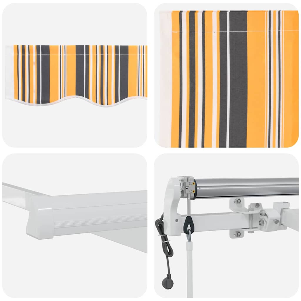 Retractable Awning Multicolour 400 x 200 cm