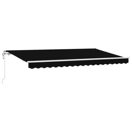 Retractable Awning Black 400 x 200 cm Polyester, Aluminium