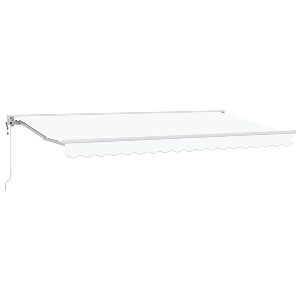 Retractable Awning White 400x200 cm Fabric