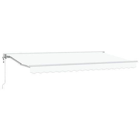 Retractable Awning White 400x200 cm Fabric