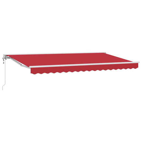 Retractable Awning Red 400x200 cm Fabric