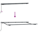Retractable Awning Red 400 x 200 cm Polyester, Aluminium