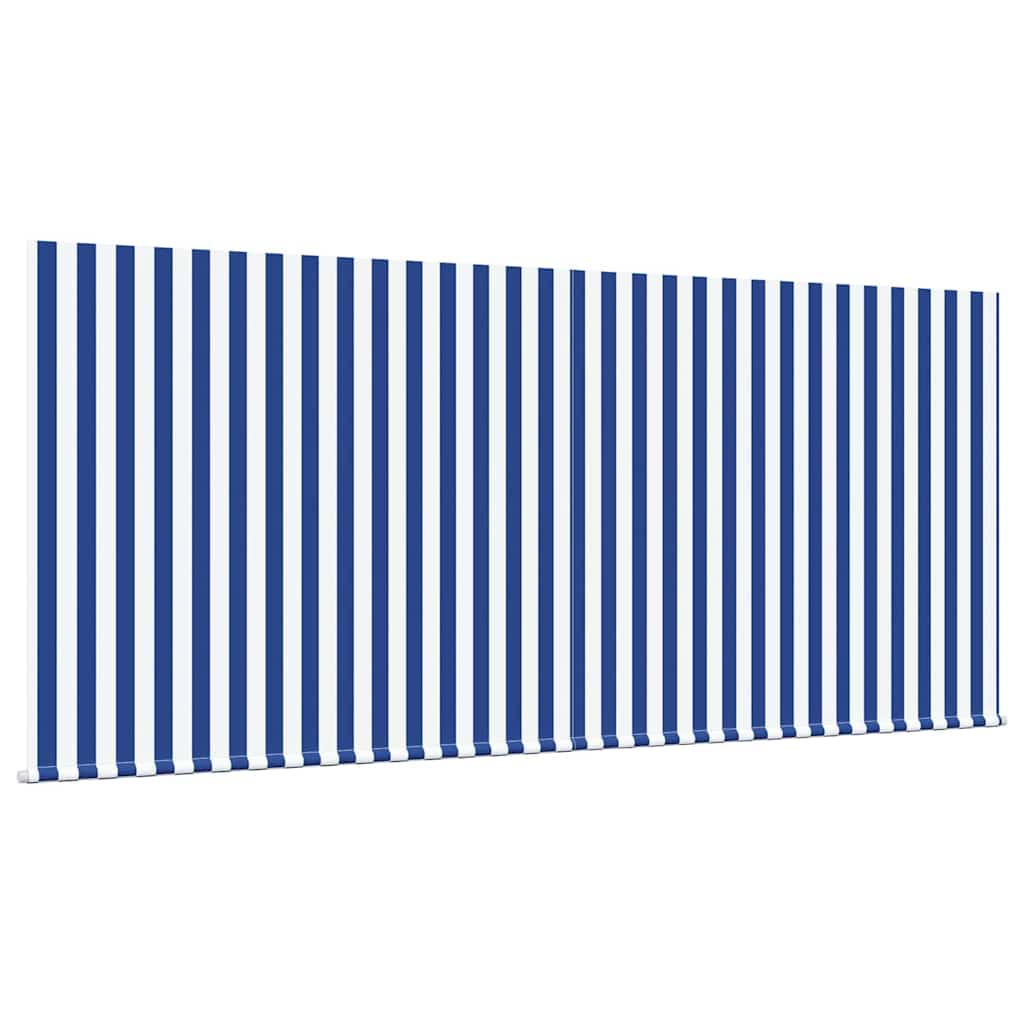 Retractable Awning Blue and white 300 x 250 cm Fabric