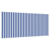 Retractable Awning Manual Blue and White 300 x 250 cm