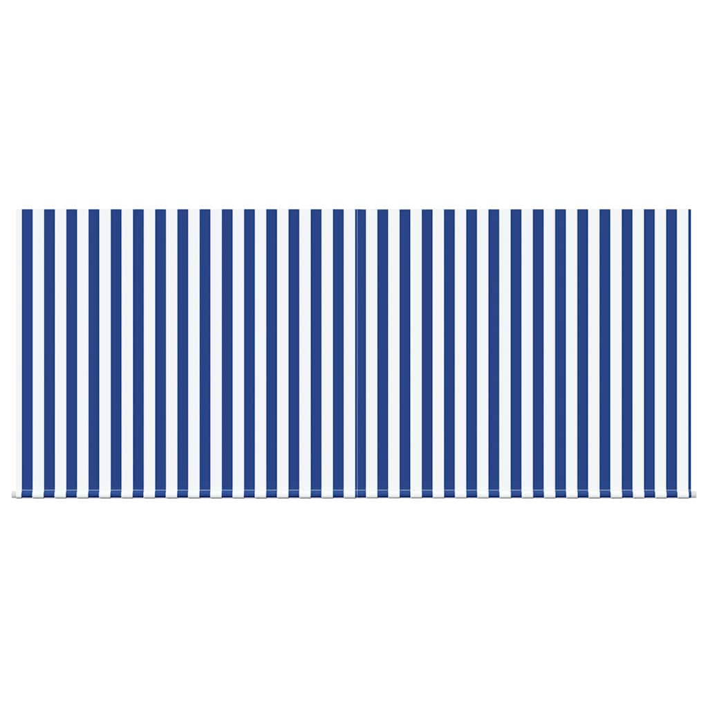 Retractable Awning Blue and white 300 x 250 cm Fabric