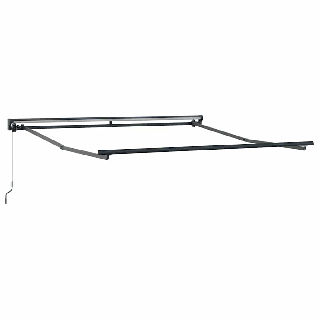 Retractable Awning Blue and white 300 x 250 cm Fabric