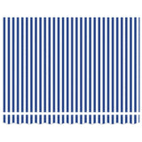 Retractable Awning Blue and white 300 x 250 cm Fabric