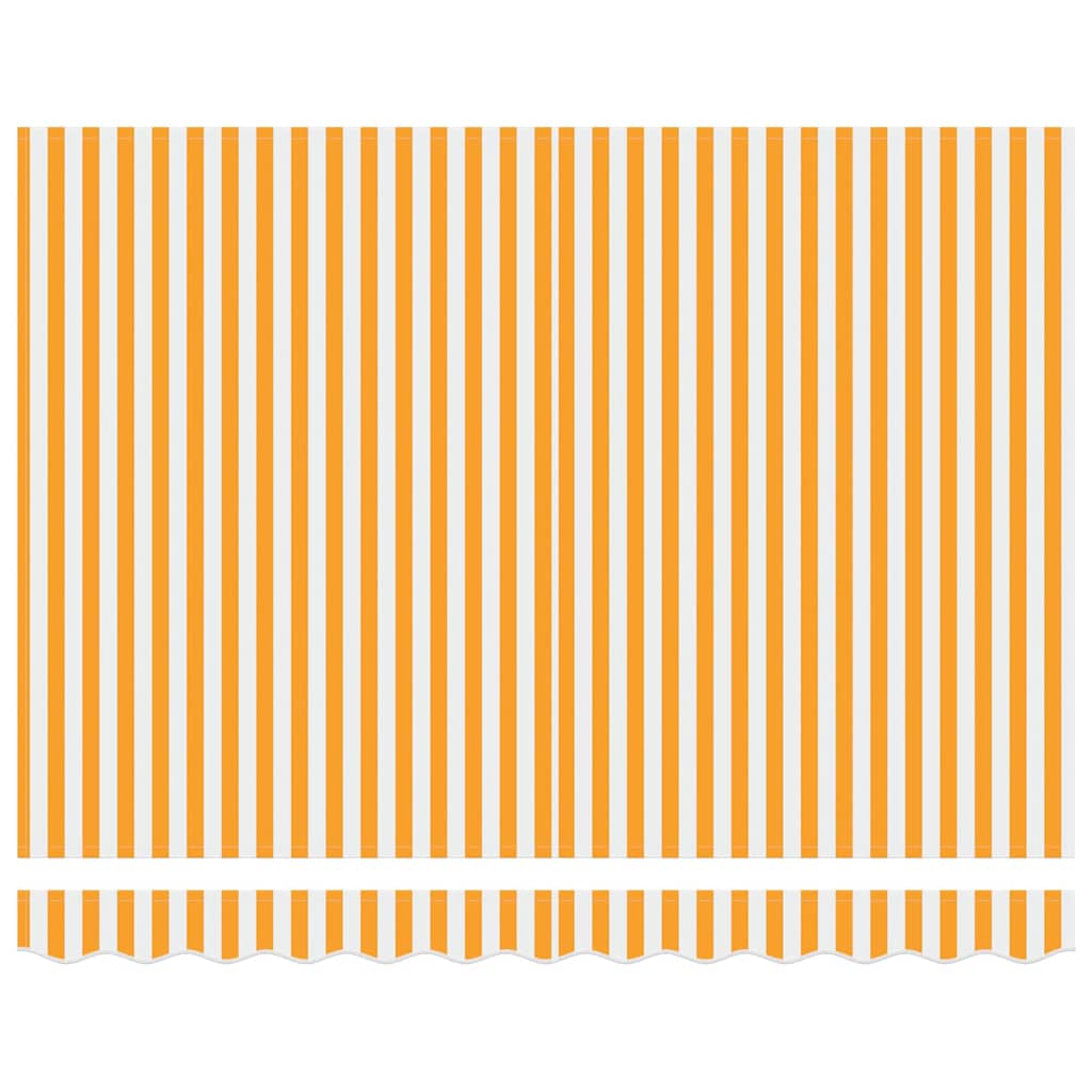Retractable Awning Yellow and White 300 x 250 cm