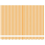 Retractable Awning Yellow and white 300 x 250 cm Fabric, Metal