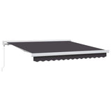 Retractable Awning Anthracite 300 x 250 cm Fabric, Metal