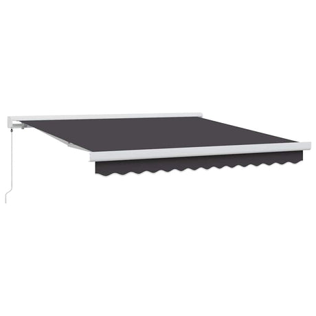 Retractable Awning Anthracite 300 x 250 cm Fabric, Metal