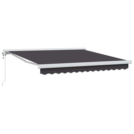 Retractable Awning Manual Anthracite 300 x 250 cm Fabric, Metal