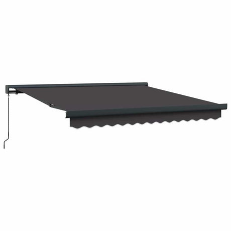 Retractable Awning Anthracite 300 x 250 cm Fabric, Metal