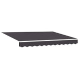 Retractable Awning Manual Anthracite 300 x 250 cm Fabric, Metal